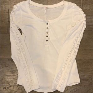 Free People white long sleeve